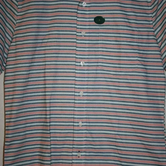 L.L. Bean Striped Button Up Small Slightly Fitted Men's Dress Shirt NWOT - Picture 4 of 14